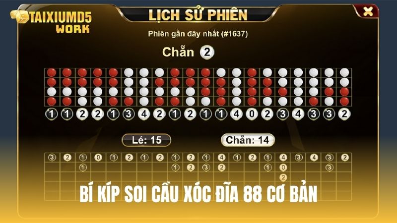 Bí kíp soi cầu Xóc đĩa của cao thủ