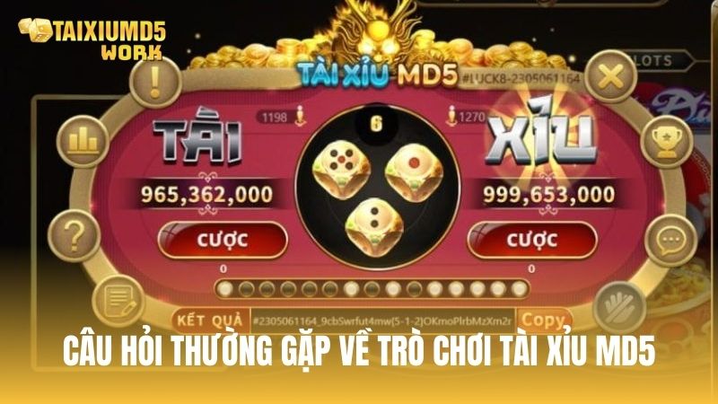 Câu hỏi thường gặp về trò chơi Tài Xỉu MD5