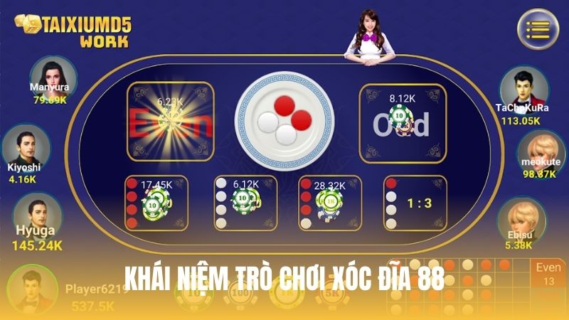 Khái niệm trò chơi Xóc Đĩa 88