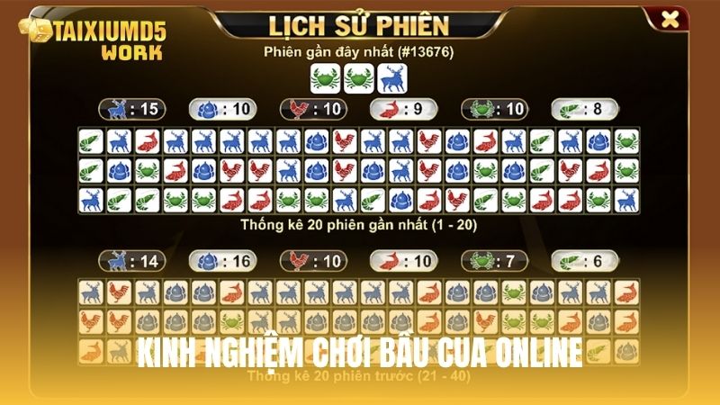 Một vài kinh nghiệm đánh Bầu Cua online hiệu quả