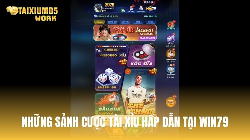 Những sảnh cược tài xỉu hấp dẫn bậc nhất trên cổng game