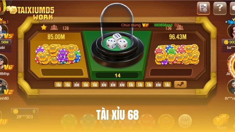Tài xỉu 68: Đẳng cấp game đổi thưởng và bí kíp soi cầu hay