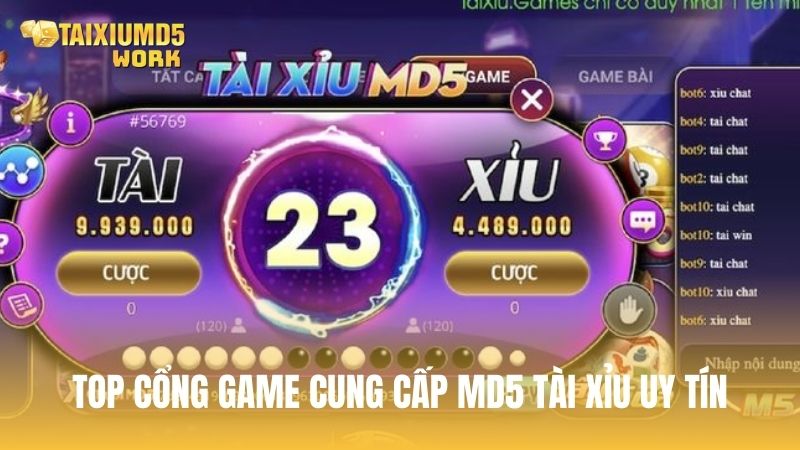 Top cổng game cung cấp sảnh MD5 Tài Xỉu uy tín nhất hiện nay